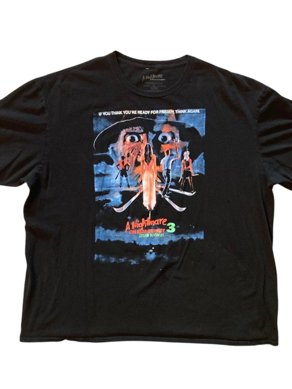Men's A NIGHTMARE ON ELM STREET 3 Dream Warriors Graphic T-Shirt Size 3XL - Picture 2 of 2
